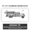 2" X 4" Aluminum License Plate  Thumbnail