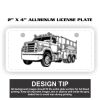 2" X 4" Aluminum License Plate  Thumbnail