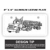 2" X 4" Aluminum License Plate  Thumbnail