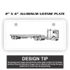 2" X 4" Aluminum License Plate  Thumbnail