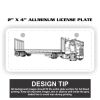 2" X 4" Aluminum License Plate  Thumbnail