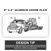 2" X 4" Aluminum License Plate  Thumbnail