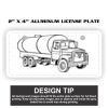 2" X 4" Aluminum License Plate  Thumbnail
