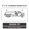 2" X 4" Aluminum License Plate  Thumbnail