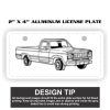2" X 4" Aluminum License Plate  Thumbnail