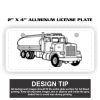 2" X 4" Aluminum License Plate  Thumbnail
