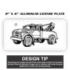 2" X 4" Aluminum License Plate  Thumbnail