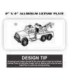 2" X 4" Aluminum License Plate  Thumbnail