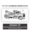 2" X 4" Aluminum License Plate  Thumbnail