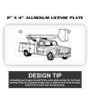 2" X 4" Aluminum License Plate  Thumbnail