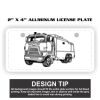 2" X 4" Aluminum License Plate  Thumbnail