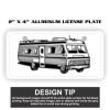 2" X 4" Aluminum License Plate  Thumbnail