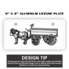 2" X 4" Aluminum License Plate  Thumbnail