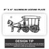 2" X 4" Aluminum License Plate  Thumbnail