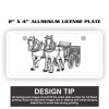2" X 4" Aluminum License Plate  Thumbnail