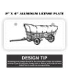 2" X 4" Aluminum License Plate  Thumbnail