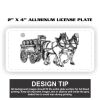 2" X 4" Aluminum License Plate  Thumbnail