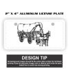 2" X 4" Aluminum License Plate  Thumbnail