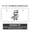 2" X 4" Aluminum License Plate  Thumbnail