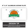 2" X 4" Aluminum License Plate  Thumbnail