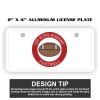 2" X 4" Aluminum License Plate  Thumbnail