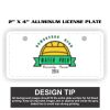 2" X 4" Aluminum License Plate  Thumbnail