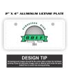 2" X 4" Aluminum License Plate  Thumbnail