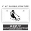2" X 4" Aluminum License Plate  Thumbnail