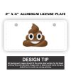 2" X 4" Aluminum License Plate  Thumbnail