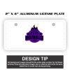 2" X 4" Aluminum License Plate  Thumbnail