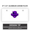 2" X 4" Aluminum License Plate  Thumbnail