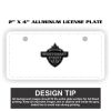 2" X 4" Aluminum License Plate  Thumbnail