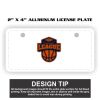 2" X 4" Aluminum License Plate  Thumbnail