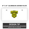 2" X 4" Aluminum License Plate  Thumbnail