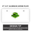 2" X 4" Aluminum License Plate  Thumbnail