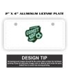 2" X 4" Aluminum License Plate  Thumbnail