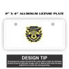 2" X 4" Aluminum License Plate  Thumbnail