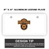 2" X 4" Aluminum License Plate  Thumbnail