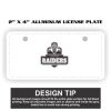 2" X 4" Aluminum License Plate  Thumbnail
