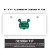 2" X 4" Aluminum License Plate  Thumbnail