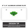 2" X 4" Aluminum License Plate  Thumbnail