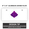2" X 4" Aluminum License Plate  Thumbnail