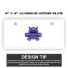 2" X 4" Aluminum License Plate  Thumbnail