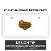 2" X 4" Aluminum License Plate  Thumbnail