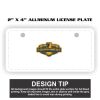 2" X 4" Aluminum License Plate  Thumbnail