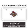 2" X 4" Aluminum License Plate  Thumbnail