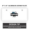 2" X 4" Aluminum License Plate  Thumbnail