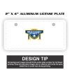 2" X 4" Aluminum License Plate  Thumbnail