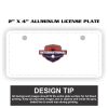 2" X 4" Aluminum License Plate  Thumbnail