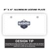 2" X 4" Aluminum License Plate  Thumbnail